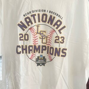 White NCAA Baseball Champions T-Shirt